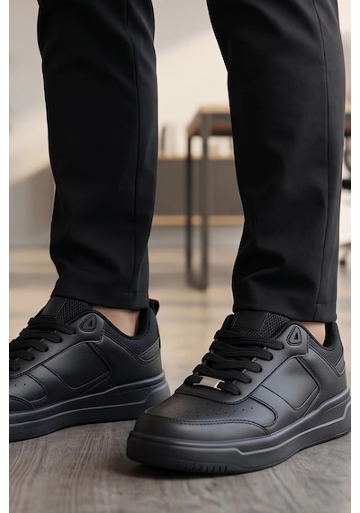 In Step Color-block Comfort: Siyah Erkek Çocuk Spor Ayakkabı