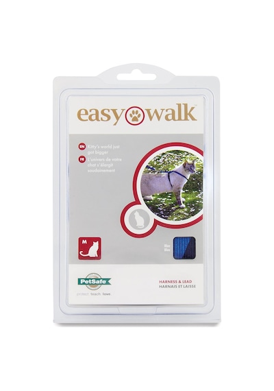 Petsafe Easy Walk Cat Harness Kedi Gezinti Tasması Mavi Medium 27-36 Cm