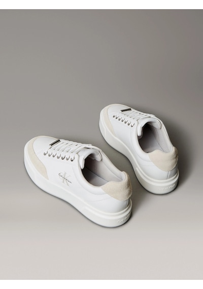 Calvin Klein Basket Cupsole Bağcıklı Deri Karışımlı Kadın Beyaz Sneaker Yw0yw02023-0k7 Beyaz Calvin Klein Basket Cupsole Bağcıklı Deri Karışımlı Kadın Beyaz Sneaker Yw0yw02023-0k7 Beyaz