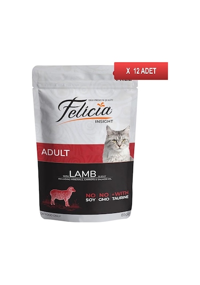 Felicia Kuzulu Tahılsız Pouch Konserve Yetişkin Kedi Maması 12 x 85 G