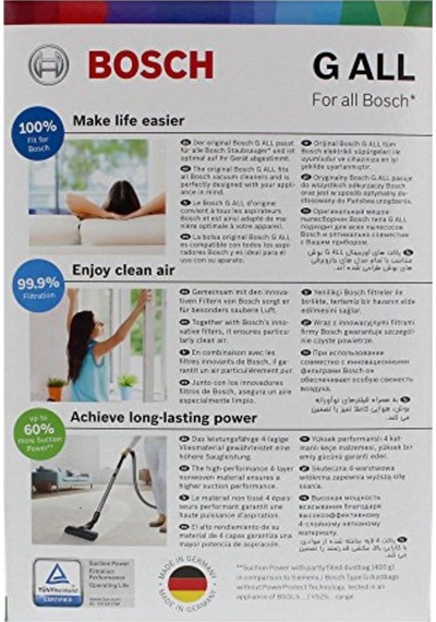 Bosch Uyumlu Elektrikli Süpürge Toztorbası G All Tipi (136707369)
