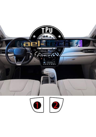 Togg T10f/t10x Sağ Ve Sol Piano Black Tpu Koruyucu 2 Li Set 2023-