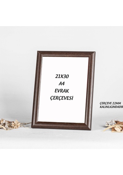 A4 Kahverengi Çerçeve 21x30