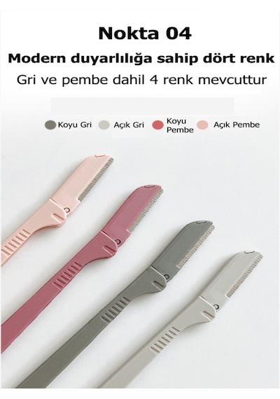 Sindo Prime Kaş Alma Tek Katlama Jilet Pembe Renk 2'li Set