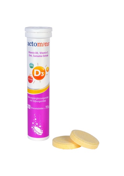 Actomins Vitamin D3 20 Efervesan Tablet