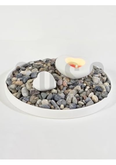 Doğal Nazilli Dere Çakıl Taşı, Tamburlanmış Dekoratif Taş, 1-2 Cm, 3 Kg, Saksı Dibi, Akvaryum Ve Bahçe Düzenleme İçin