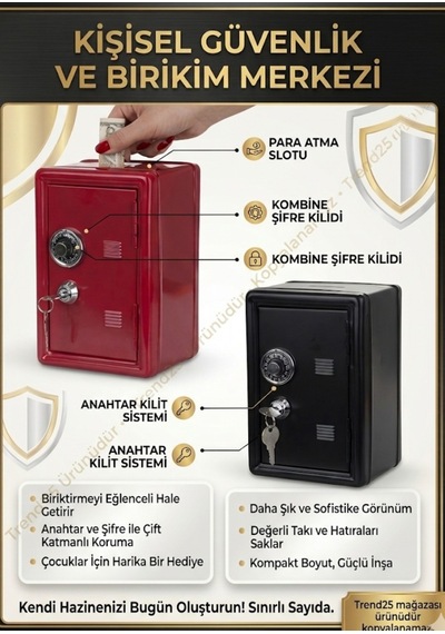 Şifre Detaylı Anahtarlı Kilitli Paramatik