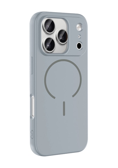 Apple Uyumlu iPhone 17 Pro Max Kılıf M-safe Şarj Özellikli Zore Meta Kapak - Lacivert Lacivert