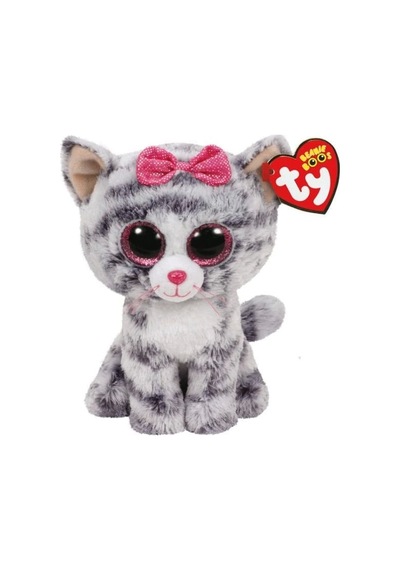 Ty - Grey Cat Reg 15 Cm