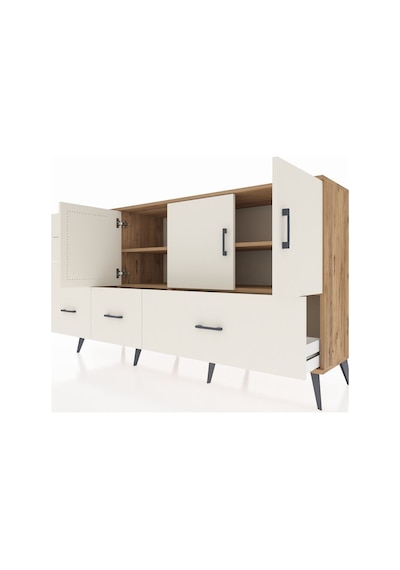 Hyperion Konsol 4 Raflı 6 Çekmeceli 3 Kapaklı 176x44x99 Çam-aytaş Çam-aytaşı Hyperion Konsol 4 Raflı 6 Çekmeceli 3 Kapaklı 176x44x99 Çam-aytaş Çam-aytaşı