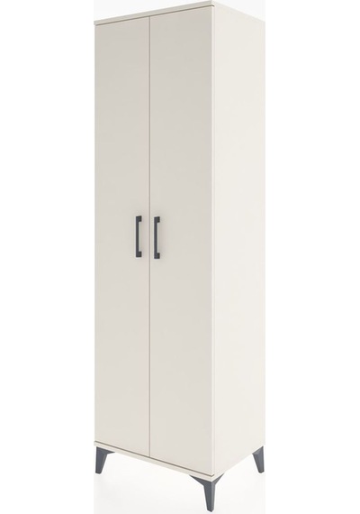 Hyperion Dolap 3 Raflı 2 Kapaklı Tek Askılı 60x44x195 Aytaşı-... Aytaşı