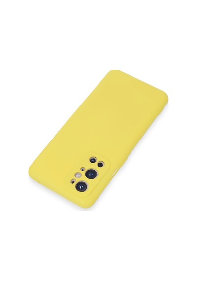 Newface - 676 - One Plus 9 Pro Kılıf Nano İçi Kadife Silikon - Csmo-tex - - Sarı