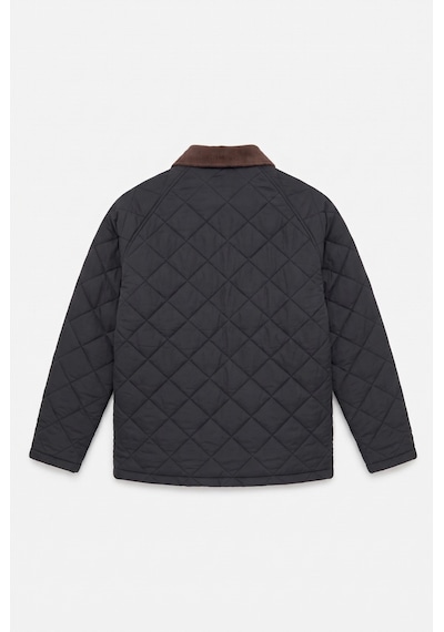 Baselco Retro Kadife Yaka Kapitone Ceket/mont Lacivert