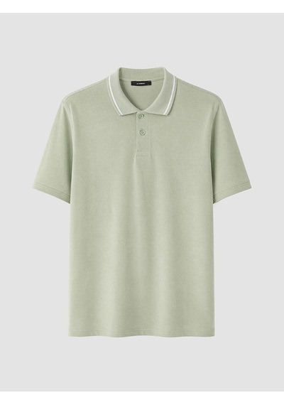 LC Waikiki Lc Waıkıkı Yeşil Polo Yaka Penye Erkek Tişört