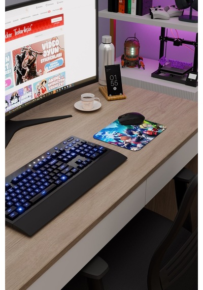 Persona 3 Kaymaz Dikişli Kauçuk Oyuncu Mousepad V1 - 22x18 Gaming Mouse Pad Fare Altlığı