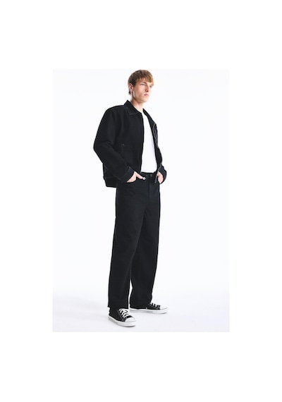 Defacto Baggy Fit Normal Bel Geniş Paça Jean Pantolon F2985ax26aunm40 Siyah-nm40