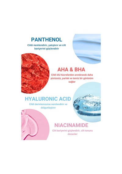 Canlandırıcı, Cilt Tonu Eşitleyici, Yenileyici, Gözenek Sıklaştırıcı Peeling Serum Aha & Bha, 30 Ml