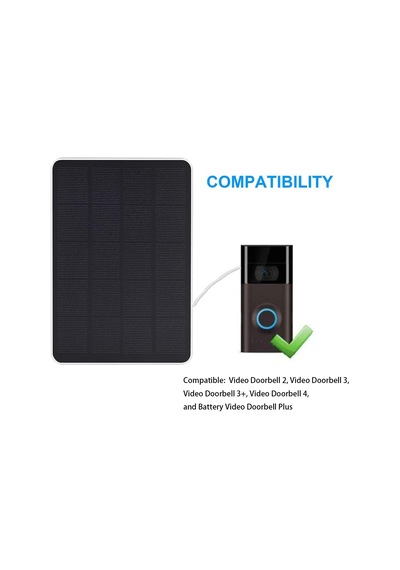 Solar Panel 3w Halka, Video Kapı Zili 2, Video Kapı Zili 3, Video Kapı Zili 3 Plus, Video Kapı Zili 4, Pil Video Kap