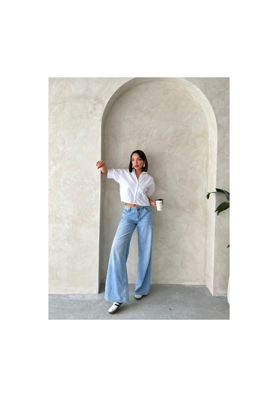 Verymoda Arkası Kelebek Detaylı Gömlek - D2787 Beyaz