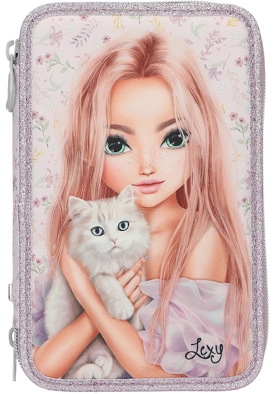 Blooming Kitty - 3 Bölmeli İçi Dolu Kalem Kutusu Cok Renkli
