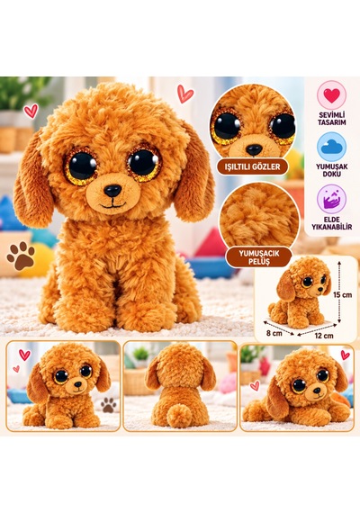 Ty Beanie Boos Peluş Köpek Golden Kaniş Noodles 15 Cm Nhr