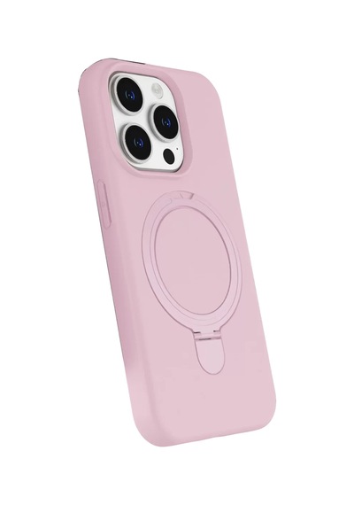 Newface Apple İphone 14 Pro Max Regal Magsafe Standlı Kapak - Açık Pembe