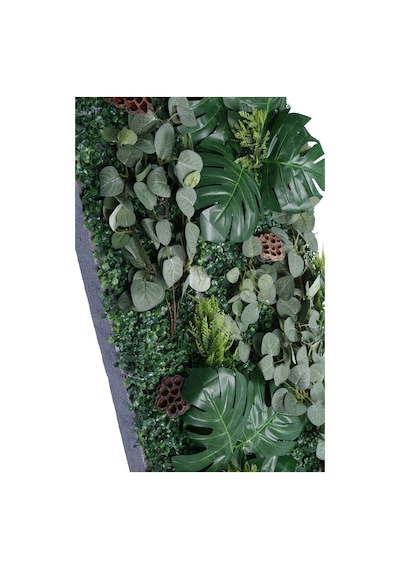 Yapay Çiçek Sitesi Yapay Bitkili Duvar Paneli 50x100 Cm Model 2 Yeşil