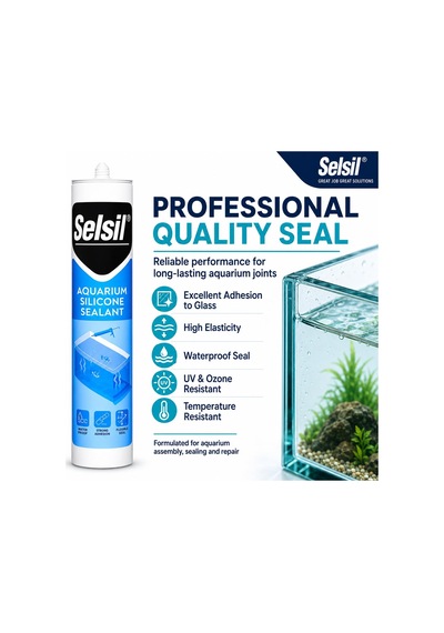 Selsil Akvaryum Silikonu Şeffaf 310 Ml 0001 Beyaz