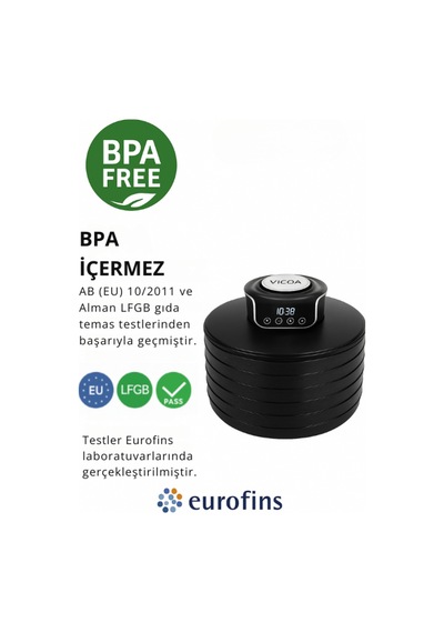 Vfd 1205 Meyve Kurutma Makinesi- Zaman Ayarlı Sebze Meyve Et Kurutucu Siyah
