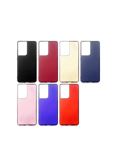 Galaxy S21 Ultra Kılıf Zore Premier Silikon Kapak Gold