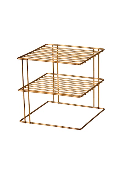 Edora Home 3 Katlı Dolap Içi Düzenleyici Çok Amaçlı Rose Raf - Metal Paslanmaz
