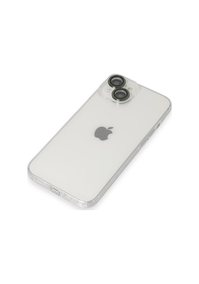 Apple iPhone Uyumlu 14 Kılıf Luko Lens Silikon - Yeşil Bz8683140585723
