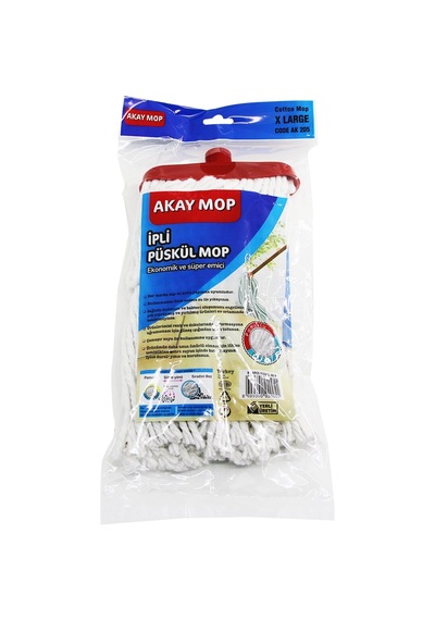 X Large Örgülü İpli Püskül Pamuk Mop 5332 0