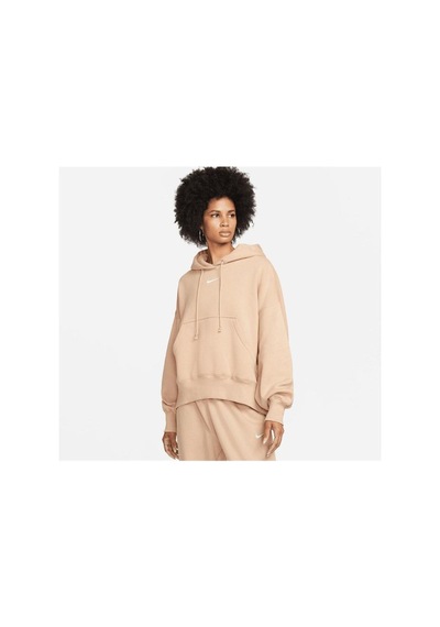 Nike W Nsw Phnx Flc Oos Po Hoodie Dq5858-200 Bej