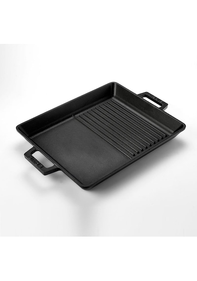 Lava LV ECO GT Hibrit Demir Yekpare Çift Kulplu Döküm Izgara Tavası 26 x 32 CM