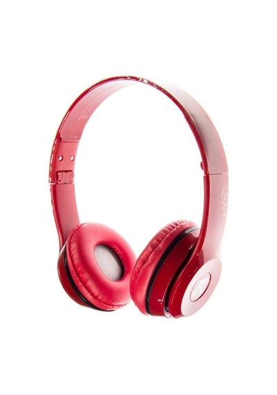 Kırmızı Kulak Üstü Portatif Katlanır Stereo Kulaklık Standart