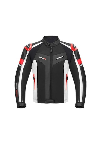Scoyco Jk152 Motosiklet Montu 4 Mevsim Pu Dayanıklı Kumaş Deri Motorcu Mont Red