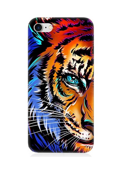 Apple Uyumlu iPhone 8 Silikon Kılıf Saldırgan Aslan Yüzü
