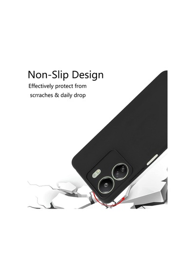 Xiaomi Redmi 13c Kılıf Kamera Korumalı Yumuşak Silikon + 9h Ekran