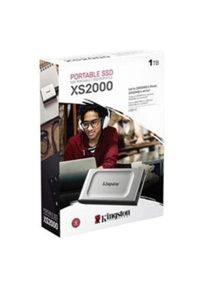 Kingston 1tb Sxs2000-1000ga Usb 3.2 Type C Gri Gen 2 2000mb Okuma-2000mb Yazma Taşınabilir Ssd Kdo