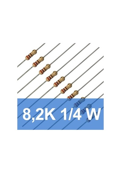 8.2K 1/4W Direnç (10 Adet)
