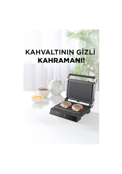 Torima TG-PRO500 2000w Dijital Ekranlı Tost & Izgara Makinesi Çıkarılabilir Plaka