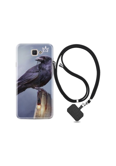 Samsung Uyumlu Galaxy J7 Prime Kılıf Ipli Askılı King Crow 1670