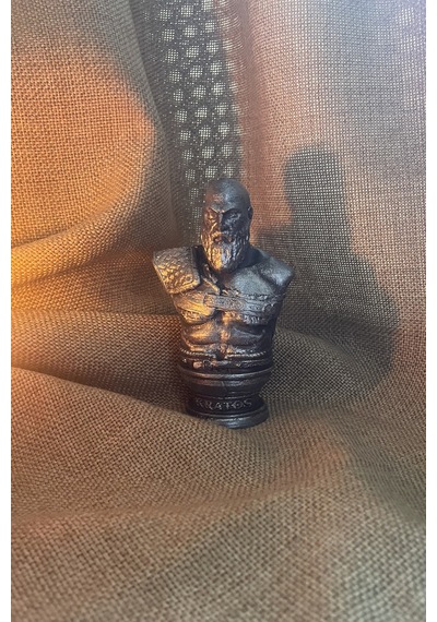 Kazanova Design Kratos Büst Figür 10 Cm Masaüstü Dekoratif Hediyelik