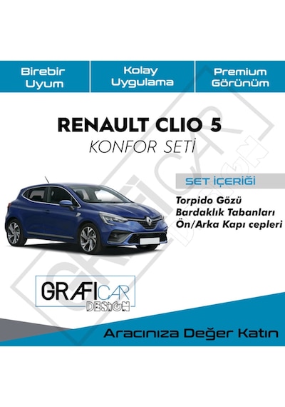 Renault Clio 5 Konfor Seti -Araç Içi Ses  Kumaş Kaplama