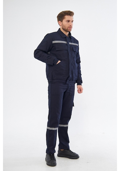 İş Takımı 7/7 Gabardin %100 Pamuk Kapitoneli Reflektörlü