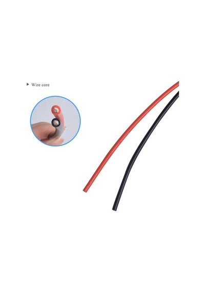 Robotistan 10 AWG Siyah Ve Kırmızı Silikon Kablo 1 M