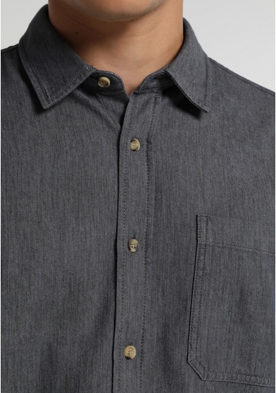 Colin's Colins Regular Fit Shirt Neck Düz Erkek Antrasit Uzun Kol Gömlek Cl1077547 Q1.v1 Ant