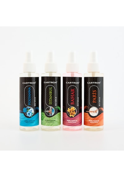 Cartron Oto Kokusu Sprey 4lü Set 150ml 4 Bahar+istanbul+paris+polyanna