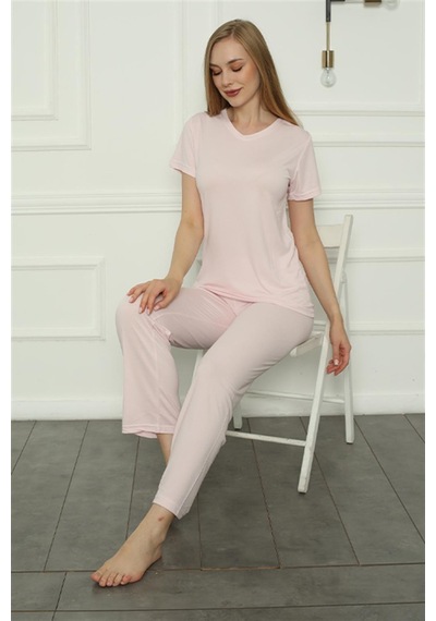 Akbeniz Kadın Penye Pijama Takım 4157 - Xl Pembe